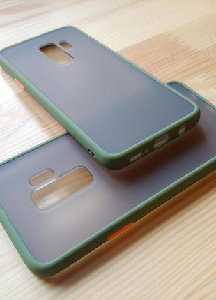 Протиударний зелений хакі чохол likgus для samsung s9 plus / s...
