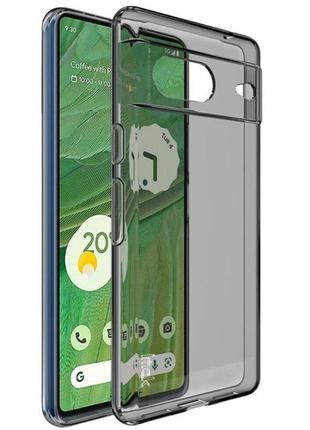 Google pixel 7 tpu чохол imak сірий прозорий grey