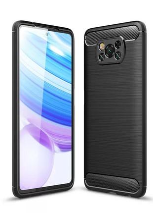 Протиударний чохол vision із захистом камери для poco x3 nfc