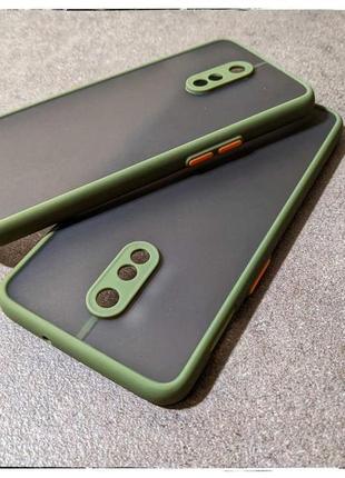 Протиударний хакі чохол likgus tpu+micro pc для oneplus 6t | 7