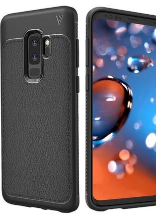 Протиударний чохол leather case для samsung s9.