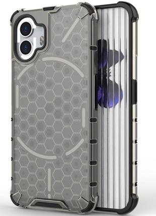 Nothing phone 2 hard safe case чохол hybrid затемнений grey