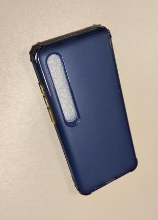 Силіконовий протиударний чохол airbagcolor для xiaomi mi10 синій