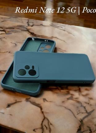 Xiaomi redmi note 12 5g | poco x5 силіконовий чохол мікрофібра...