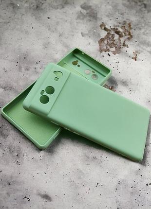 Google pixel 6 чохол силіконовий мікрофібра silicone case gras...