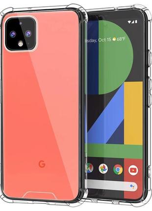 Google pixel піксель 4 чохол прозорий силіконовий протиударний...