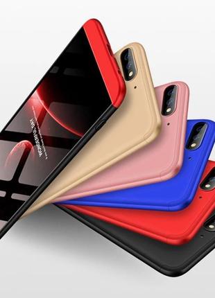 Защитный чехол бампер gkk 360 для huawei y7 prime 2018