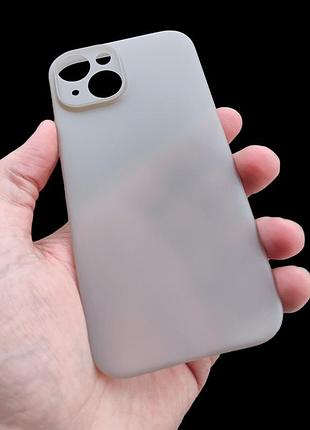 Айфон iphone 15 ультра тонкий чохол titanium grey pp 0.18 мм t...