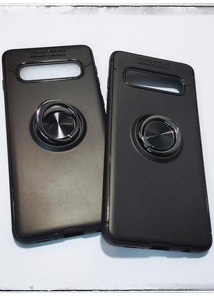 Tpu чохол deen color ring з кільцем для samsung s10 plus / s10...