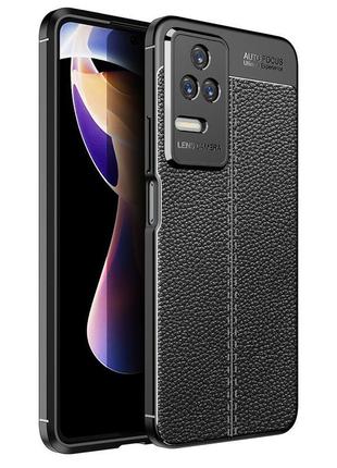 Poco f4 | redmi k40s шкіряний чохол бампер з захистом камери