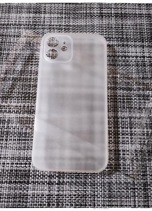 Айфон iphone 12 ультра тонкий чохол x-level wings pp 0.18 мм б...