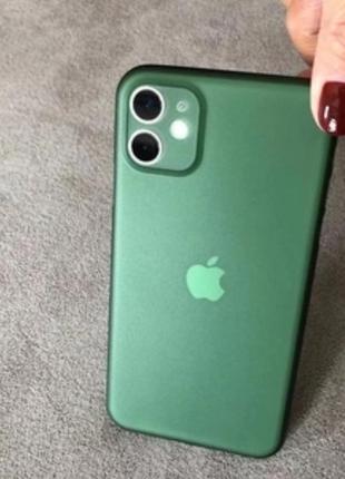 Чохол зелений ультратонкий pp material 0.26 мм для iphone ipho...