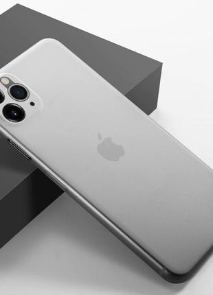 Чохол білий ультра тонкий pp material 0.26 мм для айфон iphone...