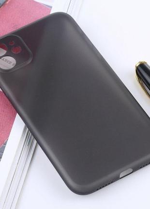 Чохол ультратонкий pp material 0.18 мм для iphone 11 grey top ...