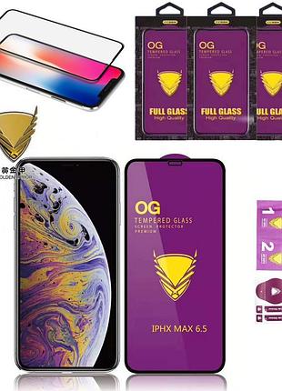 Full glue 6d скло (повний клей) для айфон iphone x / xs