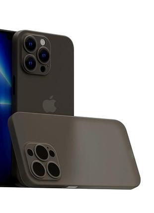 Айфон iphone 14 pro ультра тонкий чохол pp 0.18 мм gray top qu...