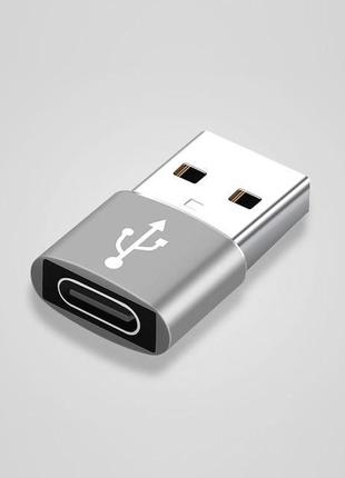 Адаптер для кабелю type-c на usb type-a переходник коннектор s...