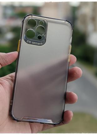 Айфон iphone 12 pro протиударний силіконовий чохол airbag colo...