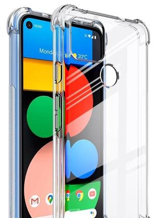 Google pixel пиксель 5a ( 5g ) чохол прозорий силіконовий прот...