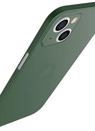 Айфон iphone 13 ультра тонкий чохол pp 0.18 мм green top quality