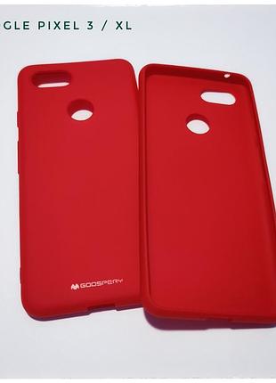 Чохол silicone софт тач для google pixel піксель 3xl червоний