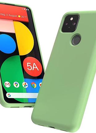 Google pixel 5a ( 5g ) чохол накладка силікон кейс green