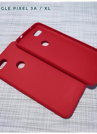 Чохол silicone софт тач для google pixel піксель 3a xl червоний
