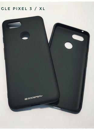Чохол silicone софт тач для google pixel піксель 3 чорний