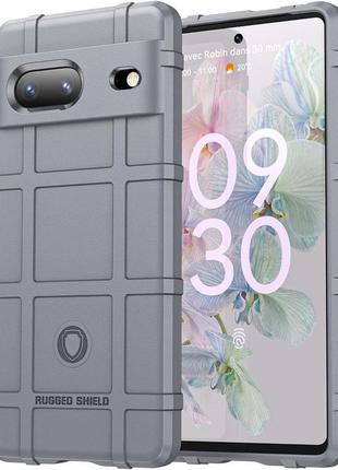 Google pixel піксель 7 протиударний чохол rugged shield gray