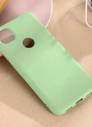 Google pixel 4a чохол накладка силікон кейс зелений