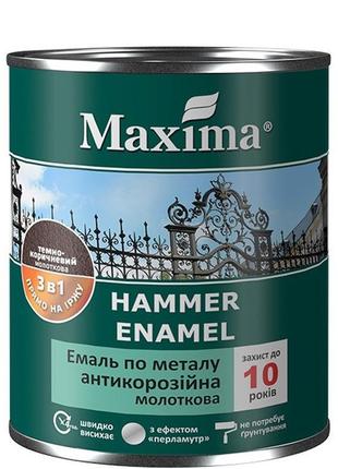 Емаль антикорозійна для металу 3в1, maxima молоткова, глянсова...