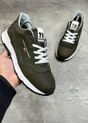 Мужские кожаные кроссовки 79