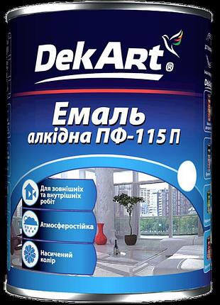 Емаль алкідна dekart пф 115п шоколадна 0,9 кг