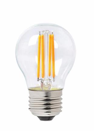 Світлодіодна лампа horoz filament mini globe-4 4w е27 4200к