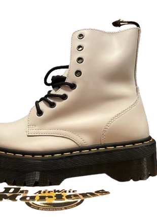 Dr. martens ботинки jadon white 15265100 polished smooth 39 мартенсы жадон кожа leather3 фото