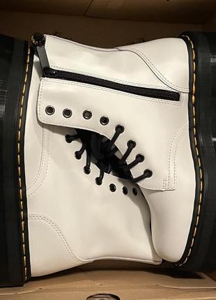 Dr. martens ботинки jadon white 15265100 polished smooth 39 мартенсы жадон кожа leather6 фото