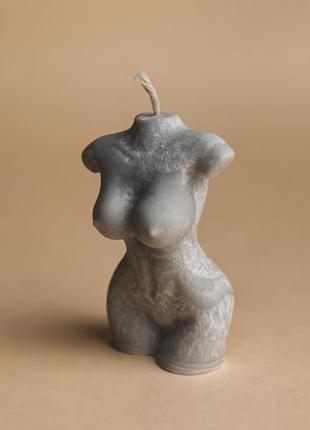 Декоративная свеча ручной работы "женское тело"1 фото