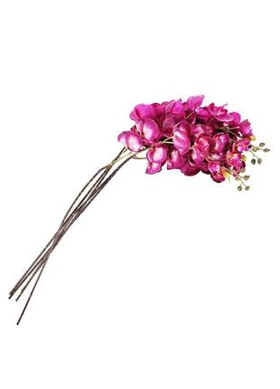 Б/у искусственные декоративные цветы орхидеи 100 см 5 веток комбинированный