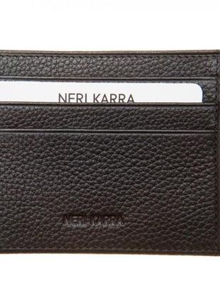 Кредитница neri karra з натуральної шкіри 4316.05.01 чорний