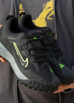 Чоловічі кросівки nike acg mounting fly 2 black green 41-44-45
