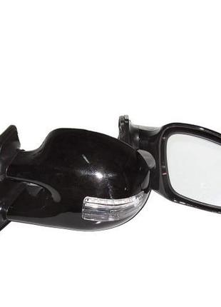 Дзеркала бічні ваз 2101, 2103, 2106 чорні з поворотниками vitol зб 3252c black led