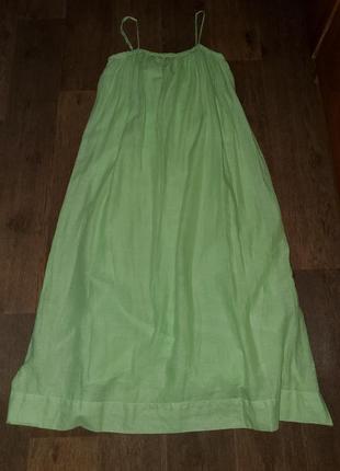 Лляний сарафан плаття h&amp;m, льон, вільного крою5 фото