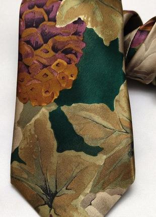 Шовкова краватка галстук lanvin цветочный принт /9790/2 фото