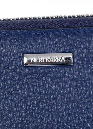 Гаманець жіночий neri karra з натуральної шкіри 4215.55.92 синій2 фото