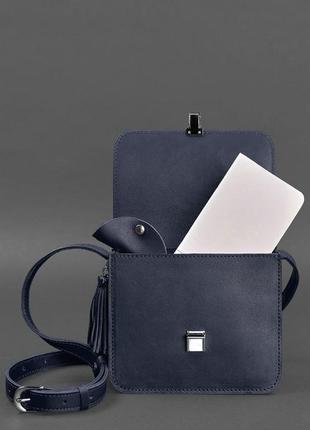 Бохо-сумка лілу темно-синя bn-bag-3-navy-blue3 фото
