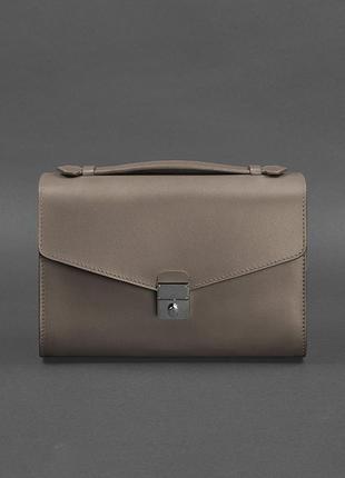 Женская кожаная сумка-кроссбоди lola темно-бежевая	bn-bag-35-beige2 фото
