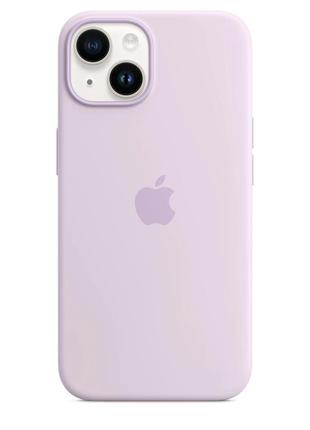 Чохол apple iphone 14 silicone case with magsafe - lilac