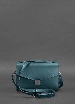 Женская кожаная сумка-кроссбоди lola зеленая	bn-bag-35-malachite2 фото