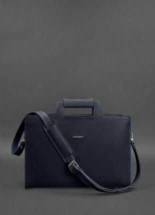 Женская сумка для ноутбука и документов темно-синяя 	bn-bag-36-navy-blue3 фото