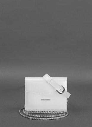 Набор сумок mini поясная/кроссбоди белый3 фото